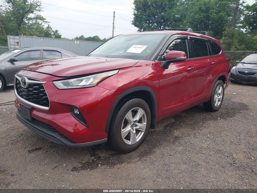 2020 Toyota Highlander VIN 5TDBZRBH2LS025666 IAAI salvage auction — REAR END, Salvage Title, sold $16,025 on 2026-08-26 (photo 2)