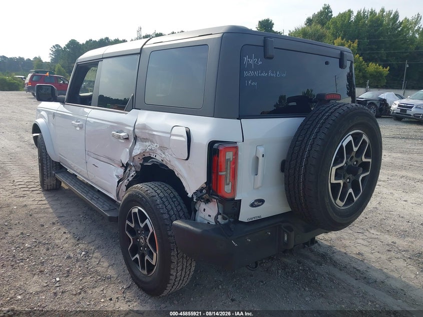 2024 Ford Bronco VIN 1FMDE8BH4RLA51996 IAAI salvage auction — SIDE, Wait Title, sold $20,900 on 2026-09-08 (photo 3)