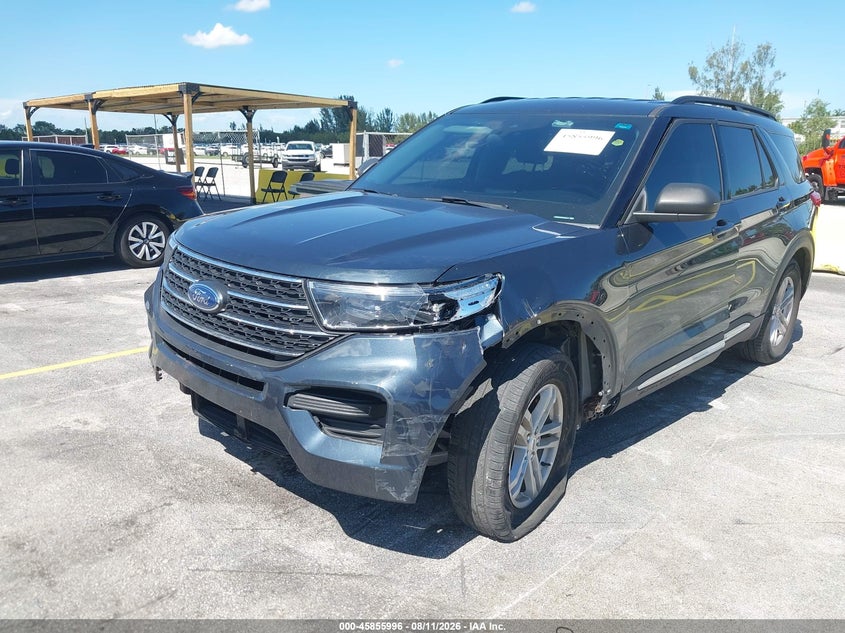 2023 Ford Explorer VIN 1FMSK7DH3PGA98417 IAAI salvage auction — LEFT FRONT, Salvage Title, sold $10,000 on 2026-09-11 (photo 6)