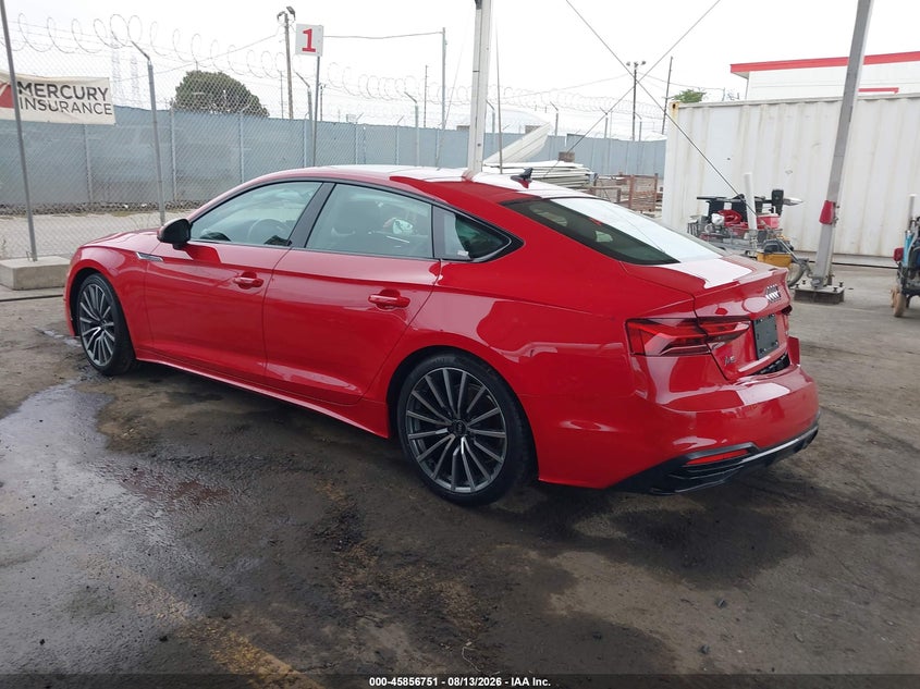 2022 Audi A5 VIN WAUCBCF59NA029510 IAAI salvage auction — RIGHT REAR, Wait Title, sold $12,400 on 2026-09-21 (photo 3)