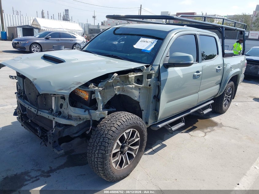 2022 Toyota Tacoma VIN 3TMAZ5CN1NM175229 IAAI salvage auction — FRONT END, Salvage (California), sold $11,900 on 2026-08-23 (photo 2)