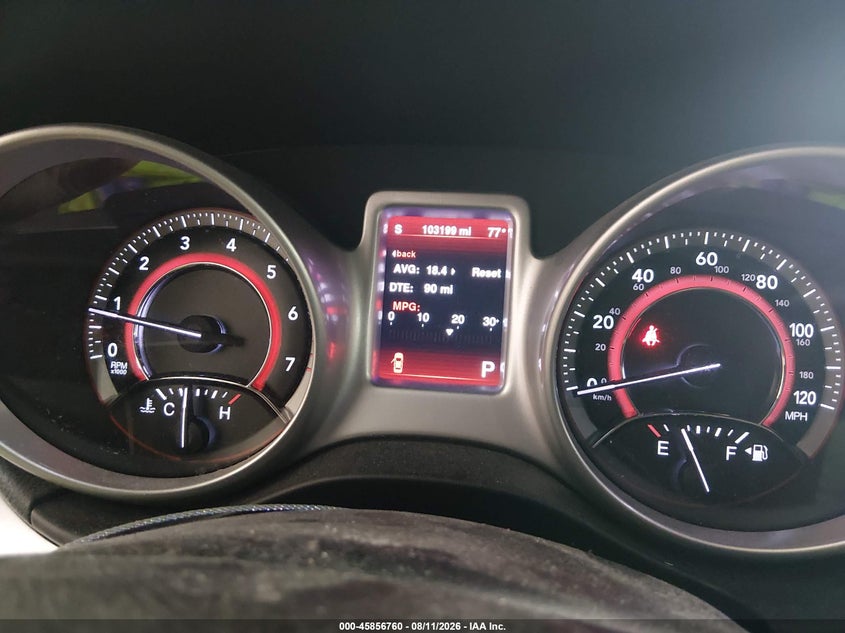 2013 Dodge Journey VIN 3C4PDCBB5DT503244 IAAI salvage auction — REAR END, Salvage Title, sold $1,450 on 2026-08-24 (photo 7)