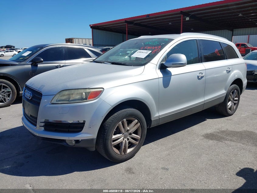 2008 Audi Q7 VIN WA1BY74LX8D059683 IAAI salvage auction — RIGHT SIDE, Original (Texas), sold $375 on 2026-09-26 (photo 2)