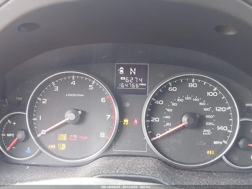 2013 Subaru LEGACY VIN 4S3BMBG63D3016958 IAAI salvage auction — NORMAL WEAR, Salvage Title, sold $625 on 2026-10-03 (photo 7)