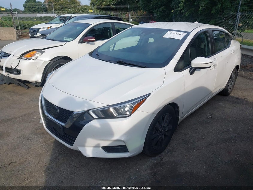 2021 Nissan Versa VIN 3N1CN8EV9ML827251 IAAI salvage auction — RIGHT SIDE, Salvage Title, sold $2,975 on 2026-09-10 (photo 2)