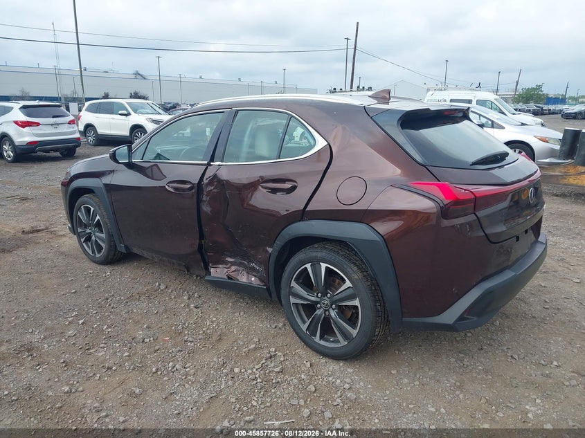 2019 Lexus Ux VIN JTHU9JBH2K2011474 IAAI salvage auction — SIDE, Salvage Title, sold $8,800 on 2026-08-30 (photo 3)
