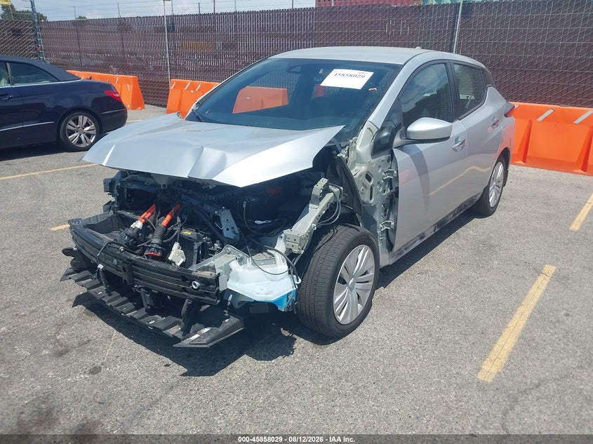 2021 Nissan Leaf VIN 1N4AZ1BV5MC553228 IAAI salvage auction — FRONT END, Salvage Title, sold $2,250 on 2026-08-20 (photo 2)