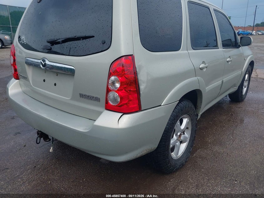2005 Mazda Tribute VIN 4F2CZ04195KM60825 IAAI salvage auction — REAR END, Salvage (Indiana), sold $500 on 2026-08-31 (photo 6)