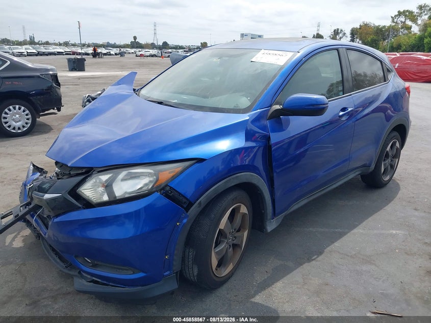 2018 Honda Hr-v VIN 3CZRU5H50JM707133 IAAI salvage auction — RIGHT FRONT, Wait Title, sold $2,550 on 2026-08-27 (photo 2)