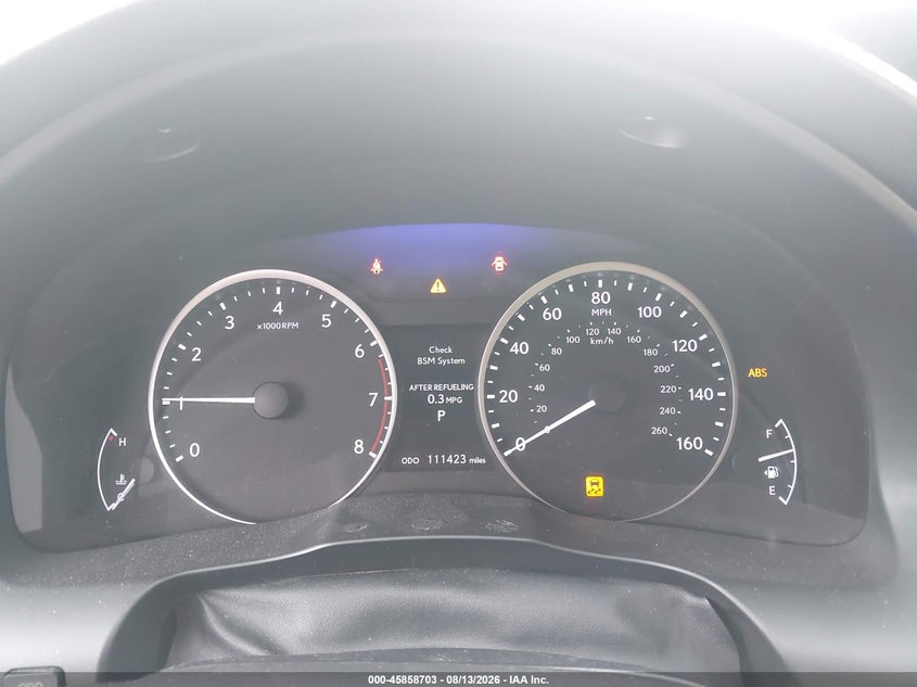 2013 Lexus ES VIN JTHBK1GG5D2059842 IAAI salvage auction — LEFT FRONT, Salvage Title, sold $2,300 on 2026-09-07 (photo 7)