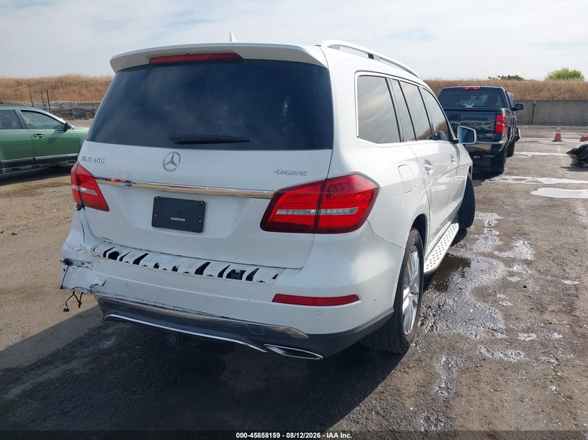 2017 Mercedes-benz Gls-klasse VIN 4JGDF6EE2HA975916 IAAI salvage auction — REAR END, Salvage (California), sold $7,200 on 2026-09-09 (photo 4)