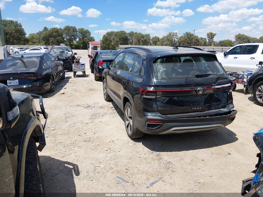 2025 Volkswagen Taos VIN 3VV8C7B23SM007575 IAAI salvage auction — LEFT REAR, Salvage Title, sold $13,550 on 2026-08-18 (photo 3)