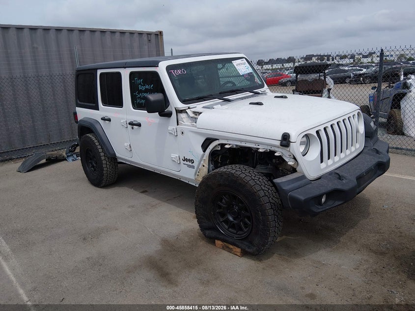 2021 Jeep Wrangler / VIN 1C4HJXDN1MW630403 — IAAI salvage auction photo