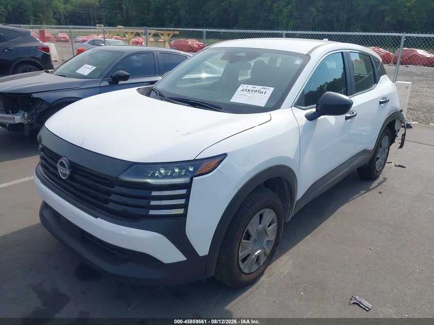 2025 Nissan Kicks VIN 3N8AP6BA5SL383792 IAAI salvage auction — REAR END, Clear (North Carolina), sold $8,100 on 2026-08-19 (photo 2)