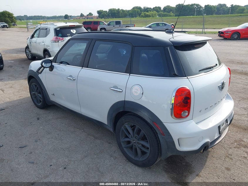 2013 Mini Countryman VIN WMWZC5C57DWM16419 IAAI salvage auction — NORMAL WEAR, Clear (Illinois), sold $1,275 on 2026-08-19 (photo 3)