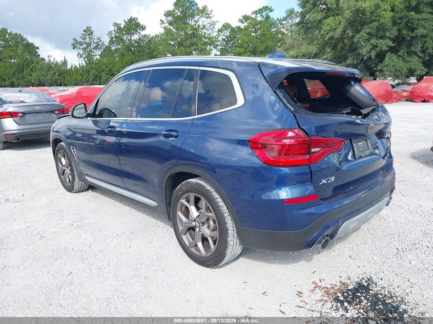 2021 BMW X3 VIN 5UXTY3C03M9H50935 IAAI salvage auction — STORM DAMAGE, Wait Title, sold $6,950 on 2026-09-10 (photo 3)