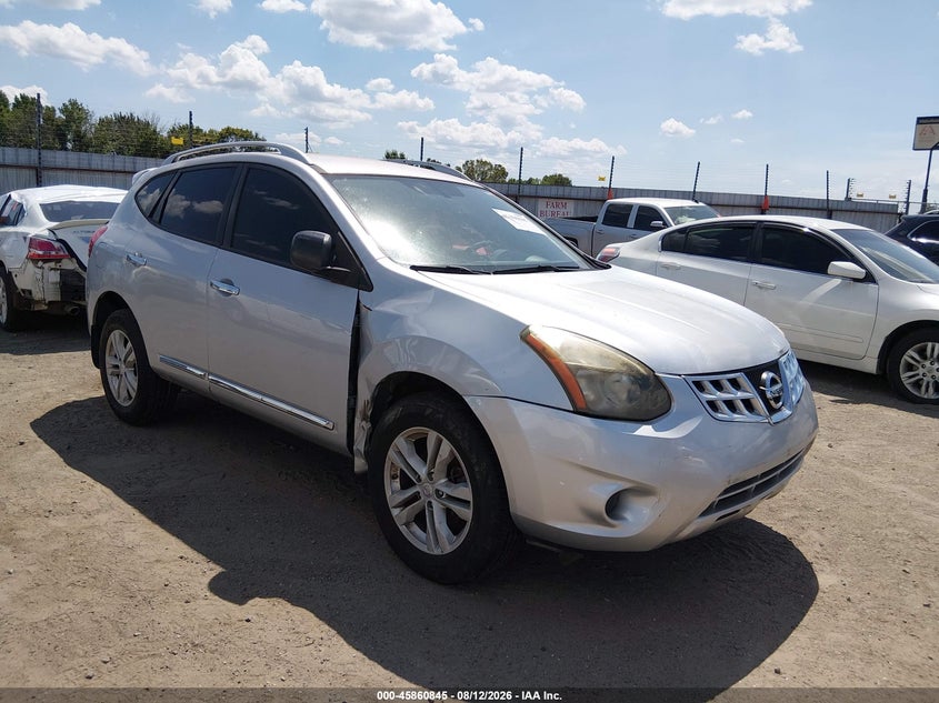 2015 Nissan Rogue VIN JN8AS5MT6FW156151 IAAI salvage auction — NORMAL WEAR, Clear (Arkansas), sold $525 on 2026-09-15 (photo 1)