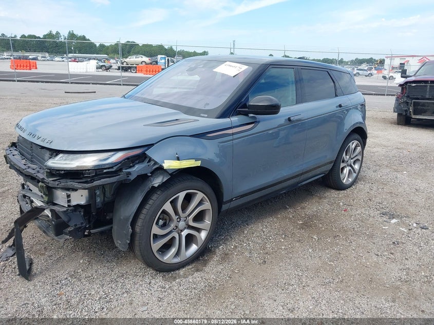 2020 Land rover Range rover evoque VIN SALZL2FX9LH049839 IAAI salvage auction — FRONT END, Clear (South Carolina), sold $8,000 on 2026-09-02 (photo 2)
