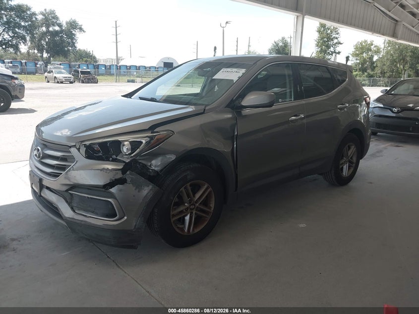 2018 Hyundai Santa fe VIN 5NMZT3LB1JH066846 IAAI salvage auction — LEFT FRONT, Salvage Title, sold $3,225 on 2026-08-31 (photo 2)