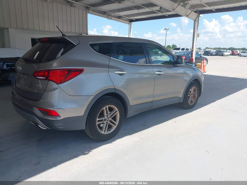 2018 Hyundai Santa fe VIN 5NMZT3LB1JH066846 IAAI salvage auction — LEFT FRONT, Salvage Title, sold $3,225 on 2026-08-31 (photo 4)