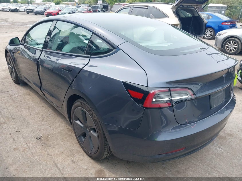2021 Tesla Model 3 VIN 5YJ3E1EA0MF063791 IAAI salvage auction — LEFT & RIGHT, Salvage (Ohio), sold $6,800 on 2026-08-27 (photo 3)