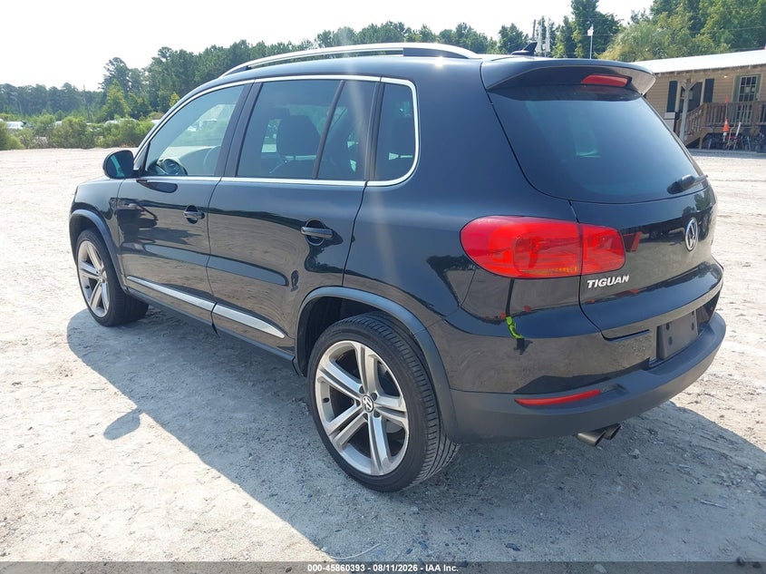 2014 Volkswagen Tiguan VIN WVGAV3AXXEW012949 IAAI salvage auction — NORMAL WEAR, Salvage Title, sold $2,450 on 2026-08-18 (photo 3)