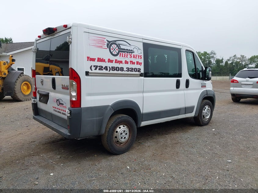 2018 Ram Promaster city VIN 3C6TRVNGXJE151157 IAAI salvage auction — FRONT END, Salvage Title, sold $4,050 on 2026-09-08 (photo 4)