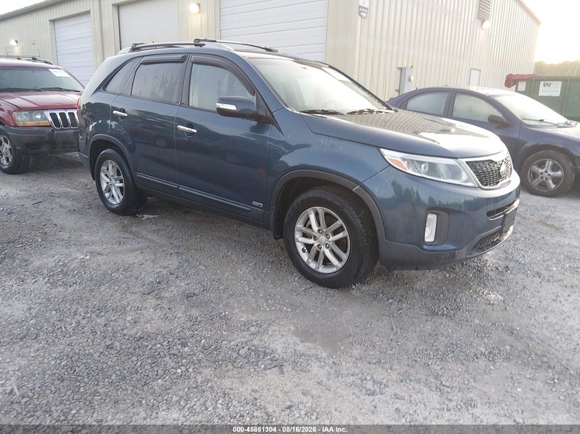 2014 Kia Sorento VIN 5XYKTDA62EG543880 IAAI salvage auction — NORMAL WEAR, Clear (Alabama), sold $875 on 2026-08-31 (photo 1)