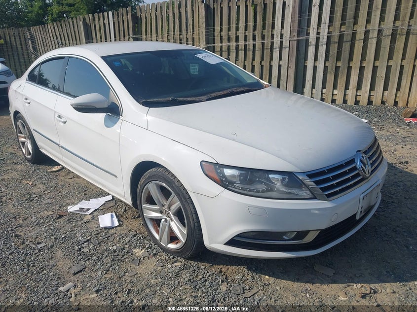2014 Volkswagen Passat cc VIN WVWBP7AN2EE522520 IAAI salvage auction — NORMAL WEAR, Clear (Virginia), sold $550 on 2026-08-17 (photo 1)
