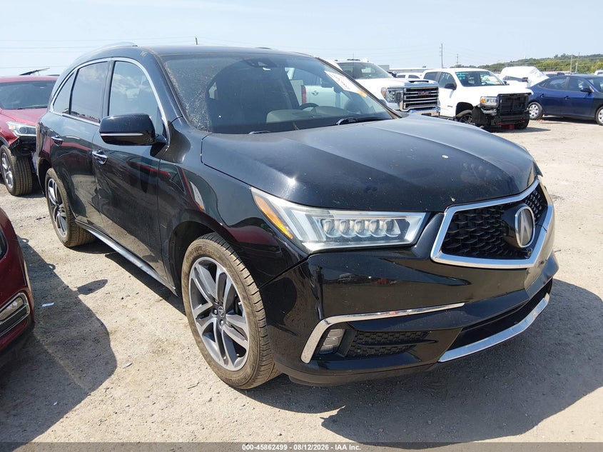 2017 Acura Mdx VIN 5FRYD4H90HB030936 IAAI salvage auction — FRONT END, Clear (Oklahoma), sold $6,900 on 2026-09-27 (photo 1)