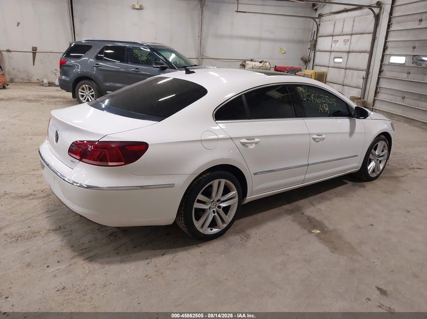 2014 Volkswagen Passat cc VIN WVWRP7AN3EE504607 IAAI salvage auction — HAIL, Salvage (Pennsylvania), sold $1,050 on 2026-08-20 (photo 4)
