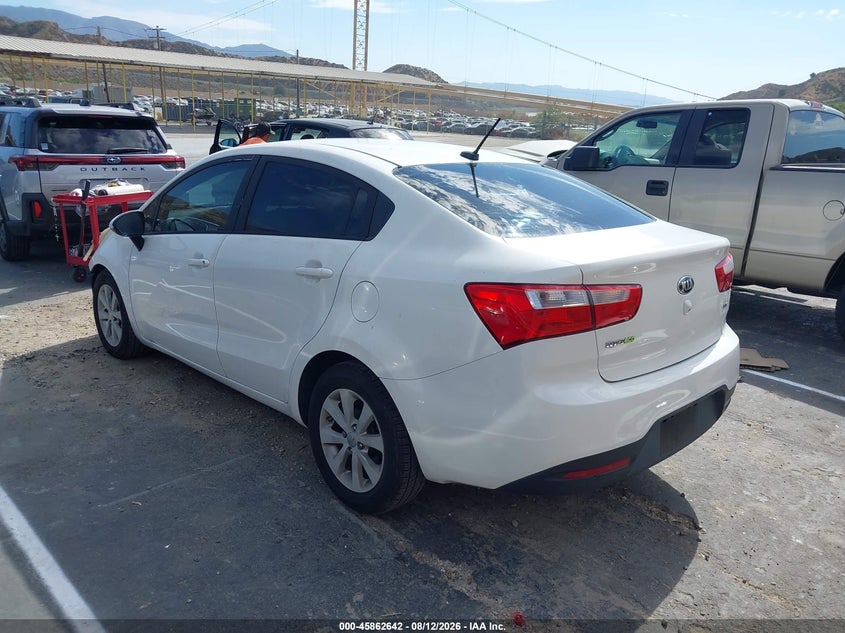 2014 Kia Rio VIN KNADN4A31E6419575 IAAI salvage auction — RIGHT FRONT, Salvage Title, sold $950 on 2026-08-27 (photo 3)