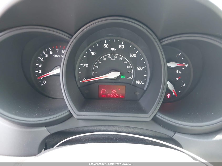 2014 Kia Rio VIN KNADN4A31E6419575 IAAI salvage auction — RIGHT FRONT, Salvage Title, sold $950 on 2026-08-27 (photo 7)