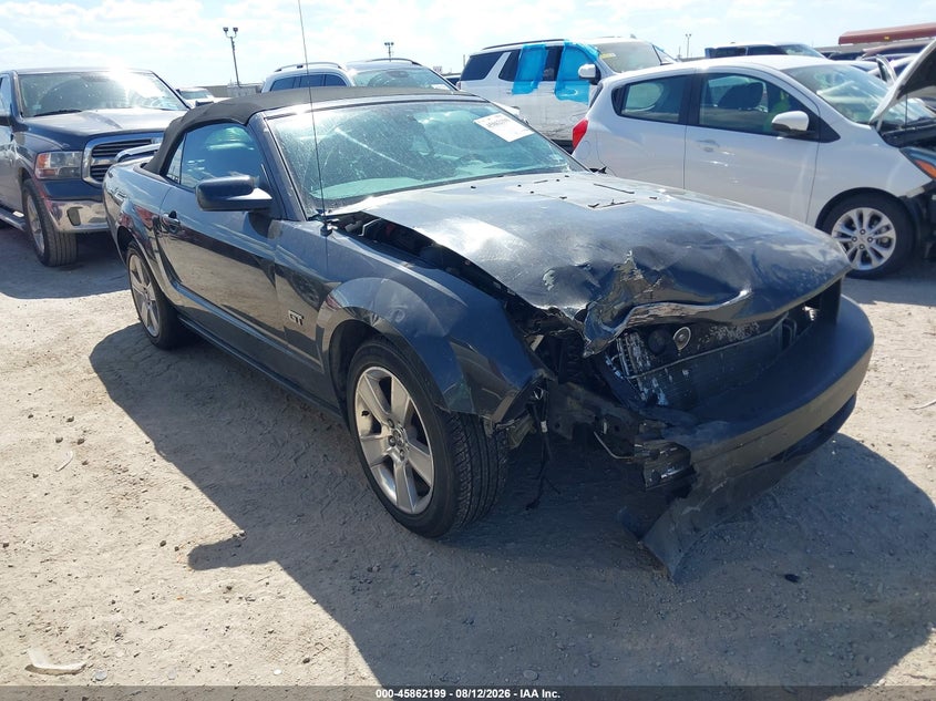 2007 Ford Mustang VIN 1ZVFT85H275244628 IAAI salvage auction — FRONT END, Salvage (Texas), sold $725 on 2026-09-21 (photo 1)