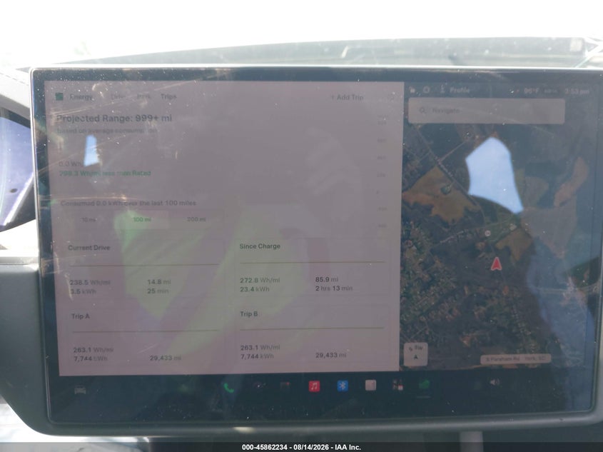 2024 Tesla Model x VIN 7SAXCDE53RF460062 IAAI salvage auction — RIGHT FRONT, Wait Title, sold $14,450 on 2026-10-14 (photo 7)