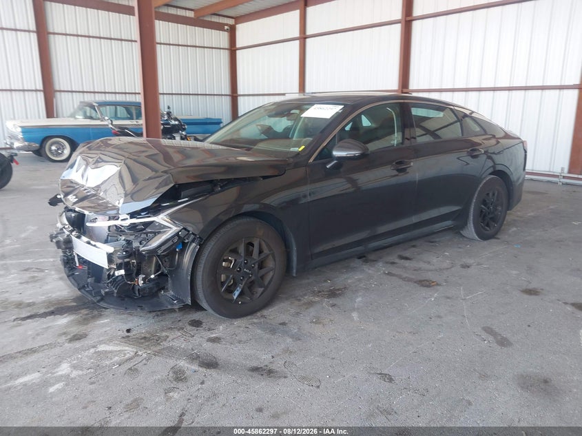 2026 Kia K5 VIN KNAG24J75T5448699 IAAI salvage auction — FRONT END, Salvage Title, sold $9,800 on 2026-08-21 (photo 2)