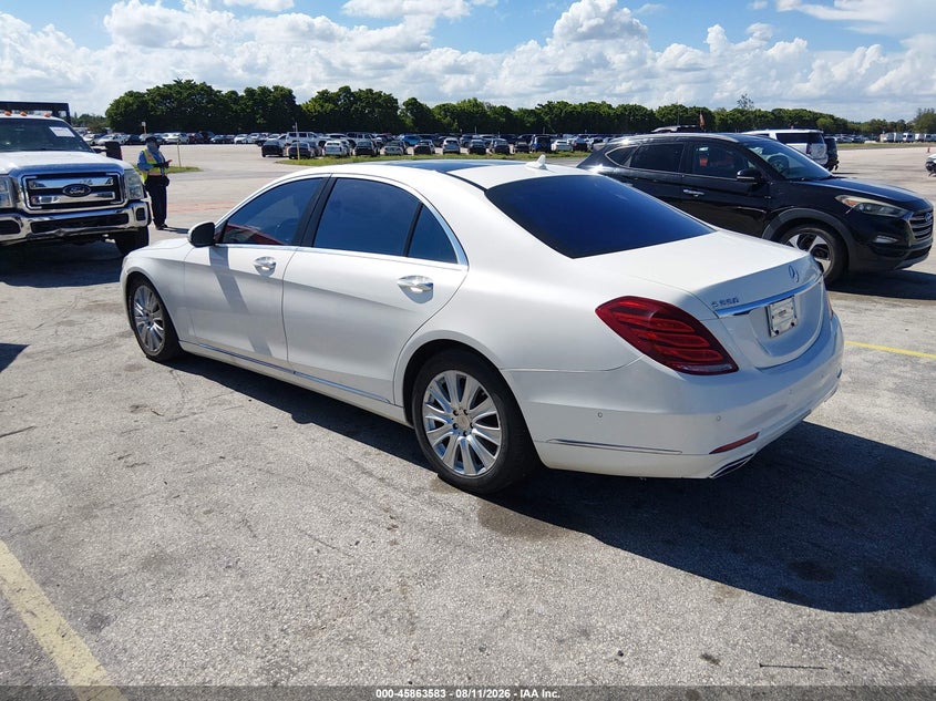 2014 Mercedes-benz S-klasse VIN WDDUG8CB0EA051109 IAAI salvage auction — MECHANICAL, Clear (Florida), sold $6,350 on 2026-08-20 (photo 3)