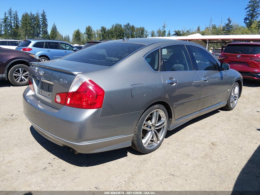2006 Infiniti M45 VIN JNKBY01E96M206994 IAAI salvage auction — LEFT SIDE, Clear (Washington), sold $6,000 on 2026-09-06 (photo 4)