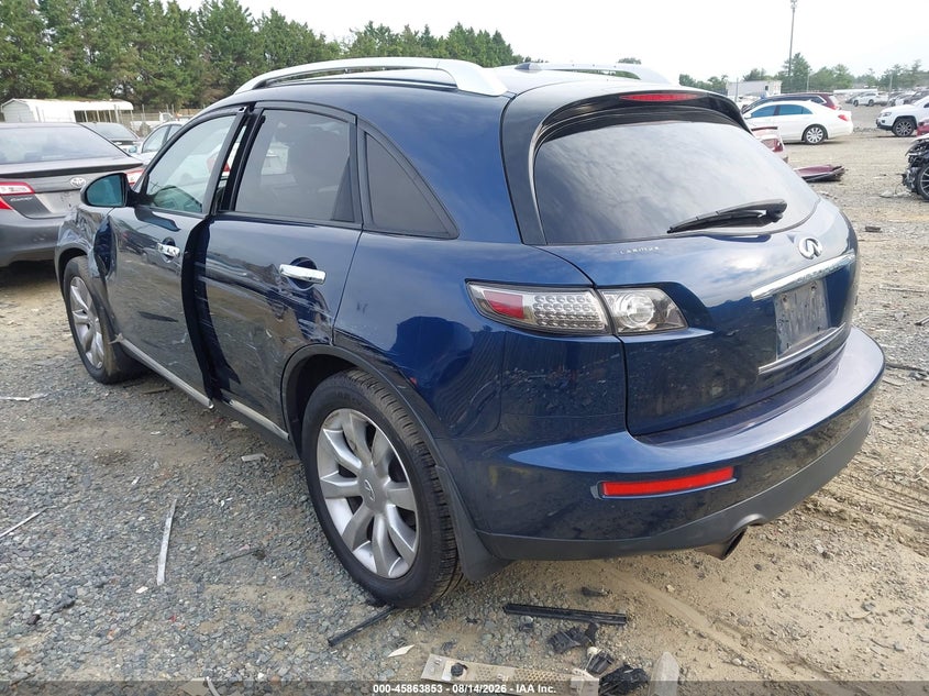 2007 Infiniti Fx35 VIN JNRAS08W27X205487 IAAI salvage auction — SIDE, Clear (Virginia), sold $350 on 2026-08-21 (photo 3)