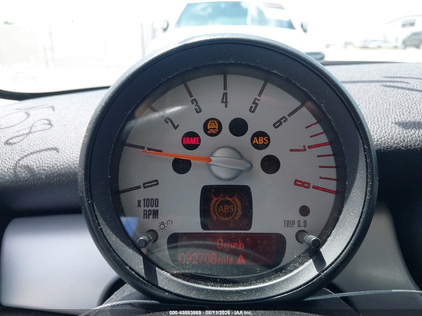 2013 Mini Hardtop VIN WMWSU3C50DT372803 IAAI salvage auction — NORMAL WEAR, Original (Texas), sold $1,225 on 2026-08-14 (photo 7)