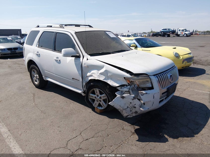 2008 Mercury Mariner VIN 4M2CU29H58KJ41064 IAAI salvage auction — FRONT END, Salvage (California), sold $225 on 2026-09-23 (photo 1)