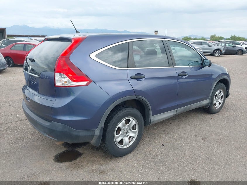 2013 Honda Cr-v VIN 2HKRM3H39DH509122 IAAI salvage auction — WATER/FLOOD, Salvage (Arizona), sold $2,000 on 2026-09-07 (photo 4)