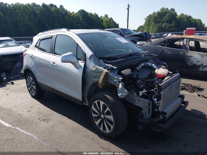 2022 Buick Encore VIN KL4CJESM5NB531790 IAAI salvage auction — FRONT END, Salvage (North Carolina), sold $3,700 on 2026-09-17 (photo 1)