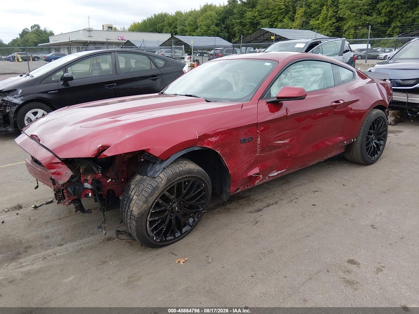 2015 Ford Mustang VIN 1FA6P8CF2F5406335 IAAI salvage auction — FRONT & REAR, Salvage (Connecticut), sold $4,550 on 2026-08-28 (photo 2)