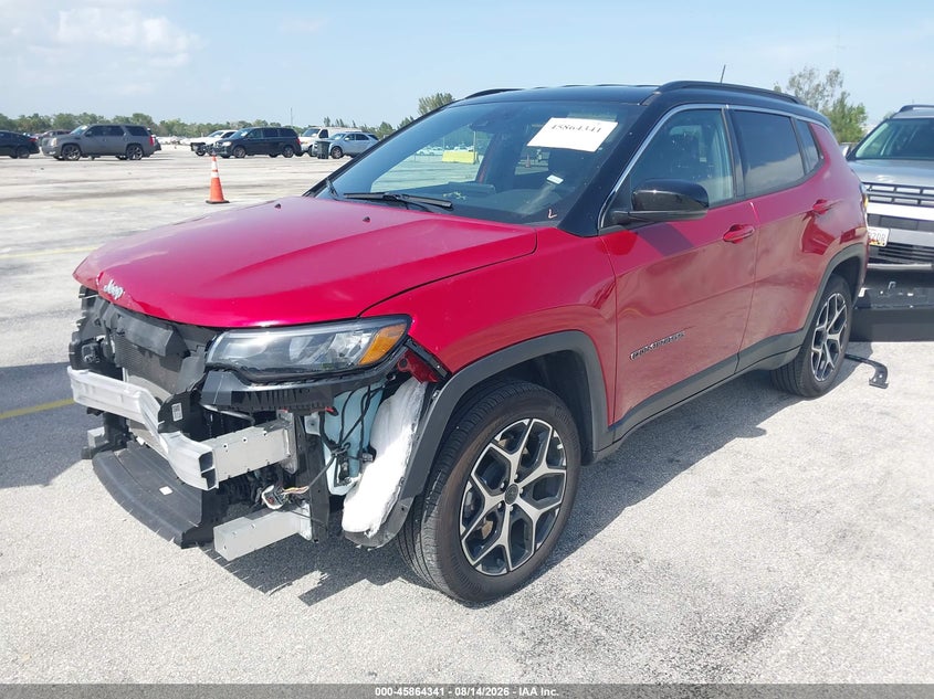 2026 Jeep Compass VIN 3C4NJDCN9TT178319 IAAI salvage auction — FRONT END, Wait Title, sold $15,400 on 2026-08-27 (photo 2)