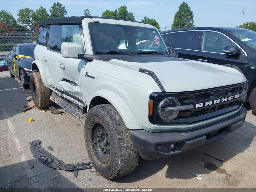 2021 Ford Bronco VIN 1FMEE5BPXMLA88876 IAAI salvage auction — SIDE, Wait Title, sold $15,100 on 2026-09-04 (photo 1)