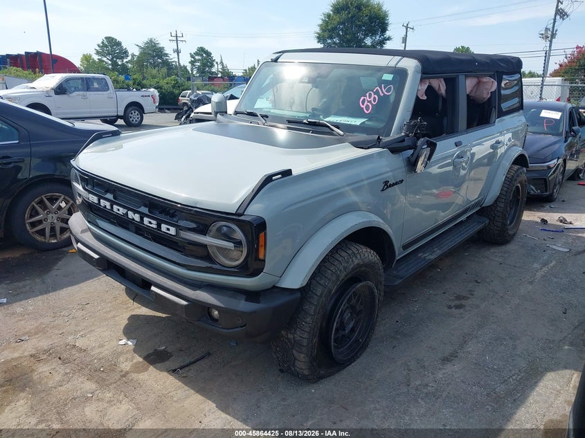 2021 Ford Bronco VIN 1FMEE5BPXMLA88876 IAAI salvage auction — SIDE, Wait Title, sold $15,100 on 2026-09-04 (photo 2)