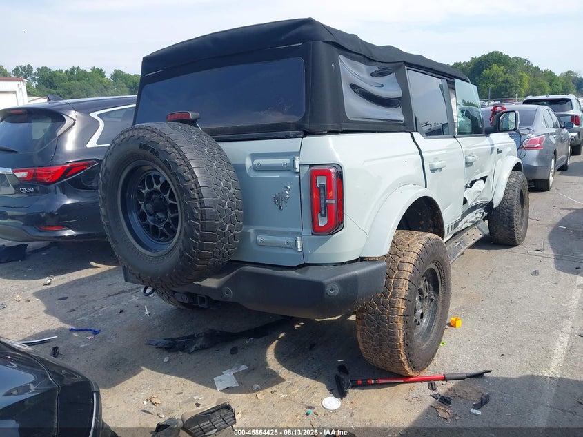 2021 Ford Bronco VIN 1FMEE5BPXMLA88876 IAAI salvage auction — SIDE, Wait Title, sold $15,100 on 2026-09-04 (photo 4)