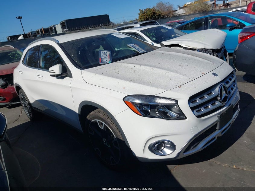 2019 Mercedes-benz Gla-klasse VIN WDCTG4GB5KU004378 IAAI salvage auction — LEFT FRONT, Salvage Certificate (California), sold $5,625 on 2026-08-19 (photo 1)