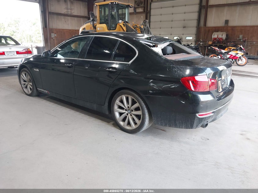 2014 BMW 5 series VIN WBA5B3C50ED531320 IAAI salvage auction — STORM DAMAGE, Clear (Montana), sold $700 on 2026-08-19 (photo 3)